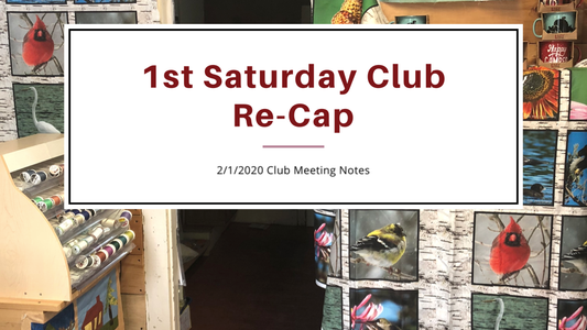 1st Saturday Club Re-Cap