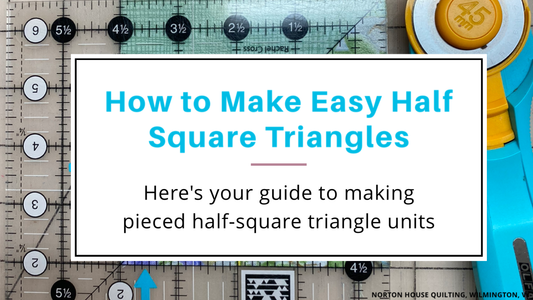 How to Make Easy Half Square Triangles