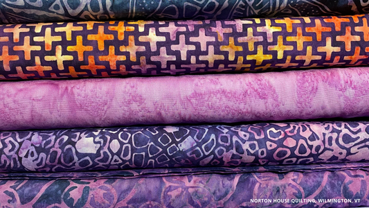 Quilting your Legacy Monthly Challenge is Bali & Batik Fabrics