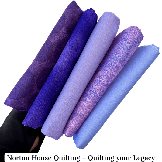 Purple Tonal - 5-Fat Quarter Bundle