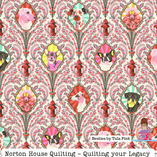 Blossom Puppy Dog Eyes Fabric || Besties - Tula Pink - Free Spirit Fabrics