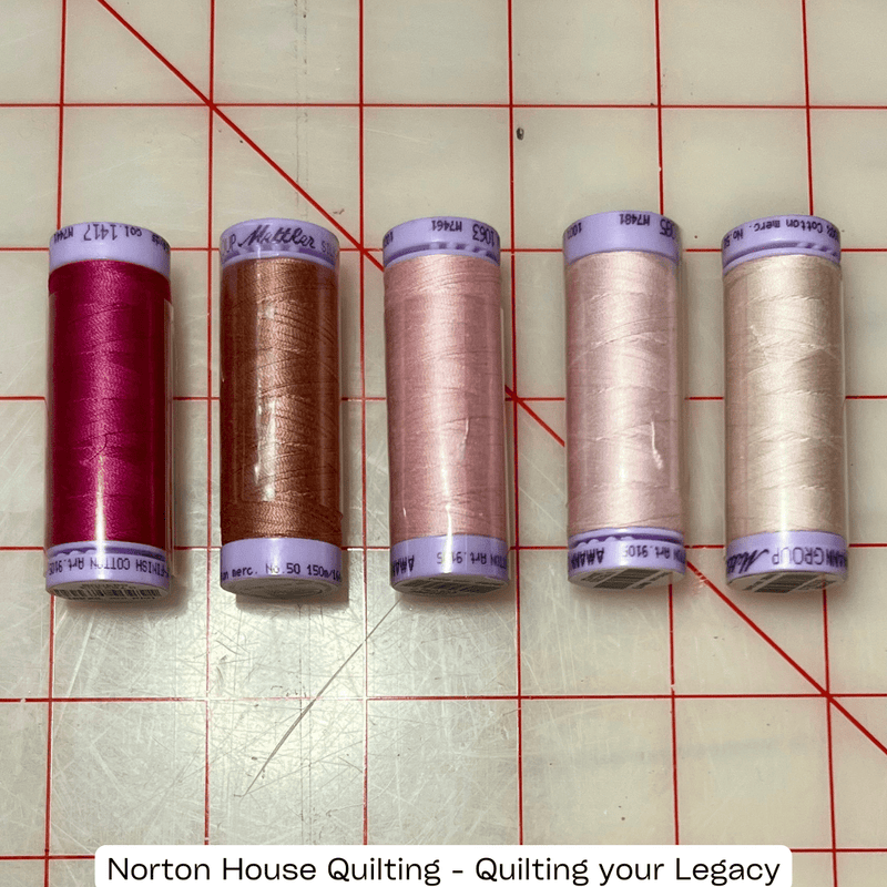 Pinks - Mettler Thread 5-Pack