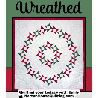 DIGITAL -  Wreathed Quilt Pattern - Villa Rosa Designs