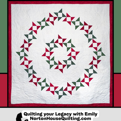 DIGITAL -  Wreathed Quilt Pattern - Villa Rosa Designs