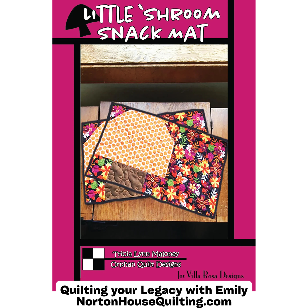 DIGITAL - Little Shroom Snack Mat Pattern - Villa Rosa Designs