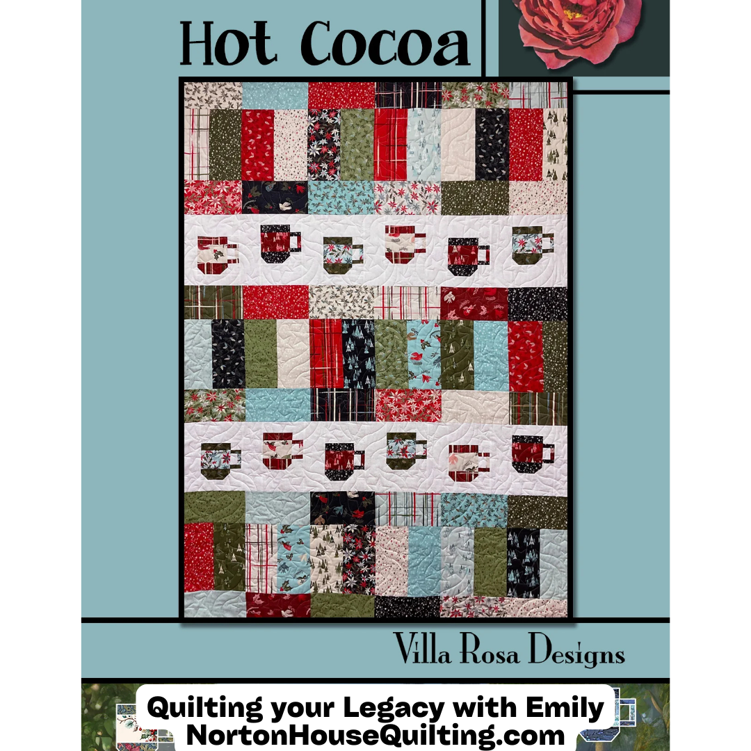 DIGITAL -  Hot Cocoa Quilt Pattern - Villa Rosa Designs