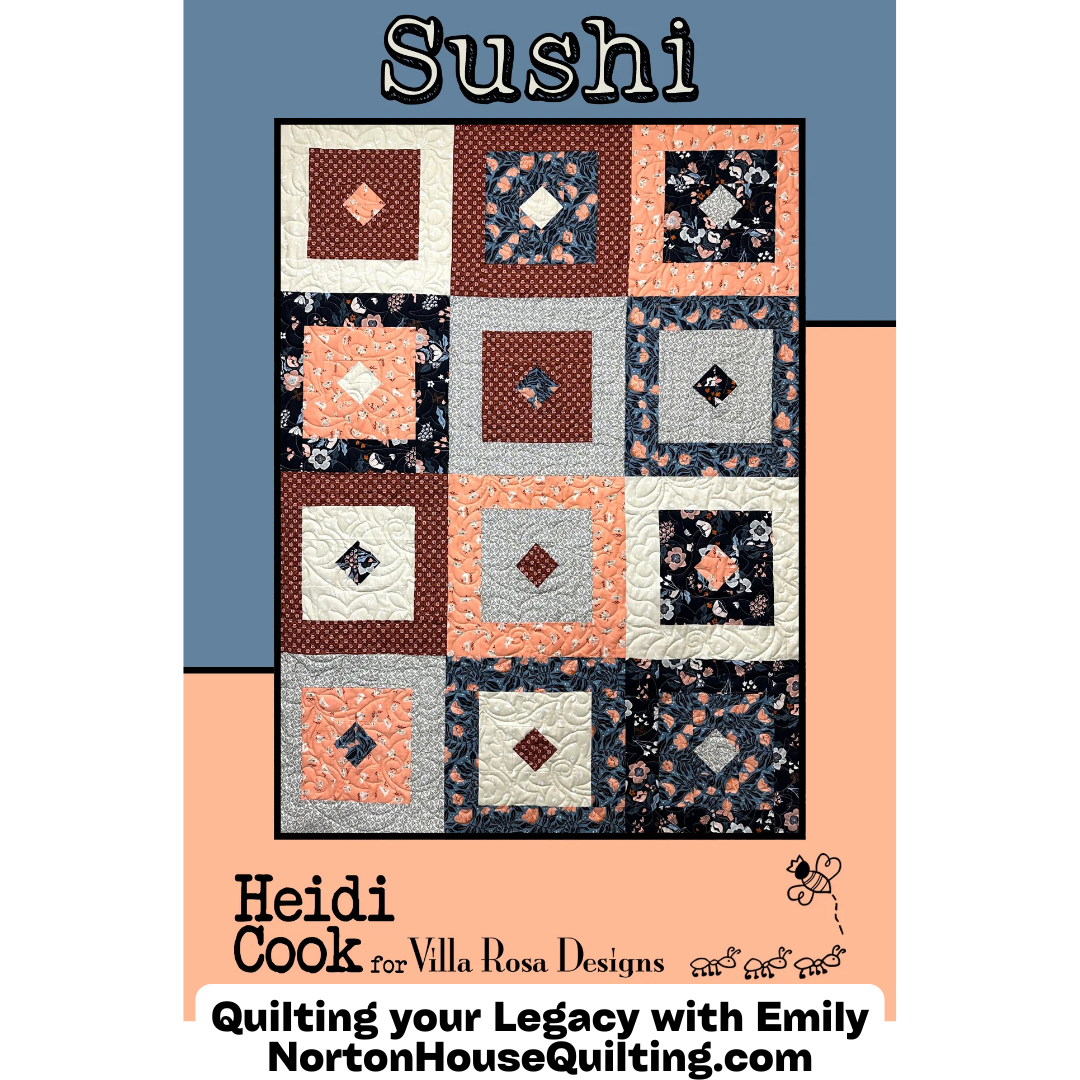 DIGITAL - Sushi Quilt Pattern - Villa Rosa Designs