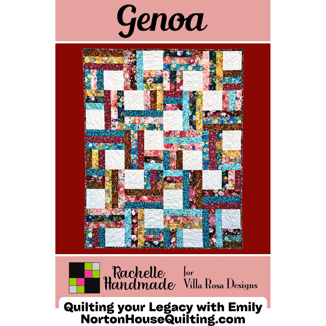 Genoa Quilt Pattern - Villa Rosa Designs