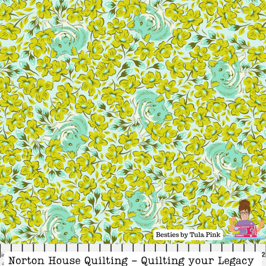 Clover Chubby Cheeks Fabric || Besties - Tula Pink - Free Spirit Fabrics