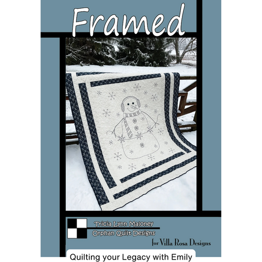 DIGITAL - Framed Quilt Pattern - Villa Rosa Designs