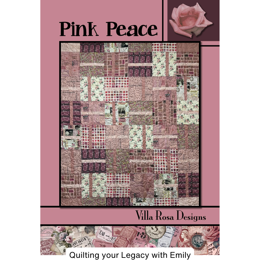 Pink Peace Quilt Pattern - Villa Rosa Designs