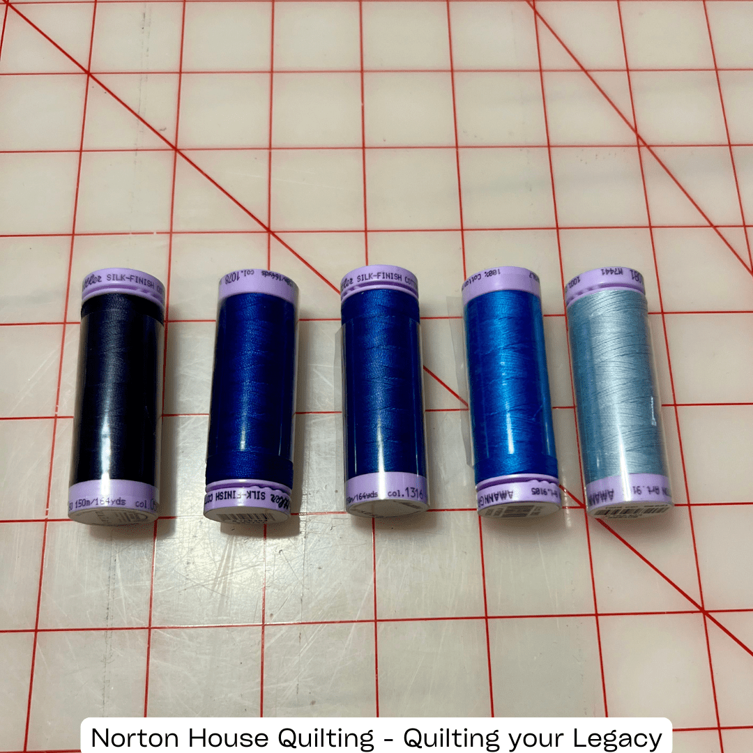 Blues - Mettler Thread 5-Pack