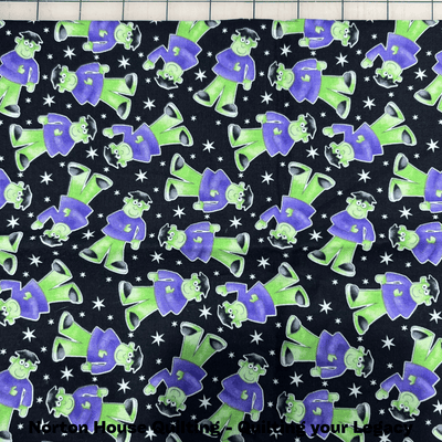 3/8-Yard Cut Fat Bundle - ONLY 1 in Stock - Glow-in-the-Dark Hallween