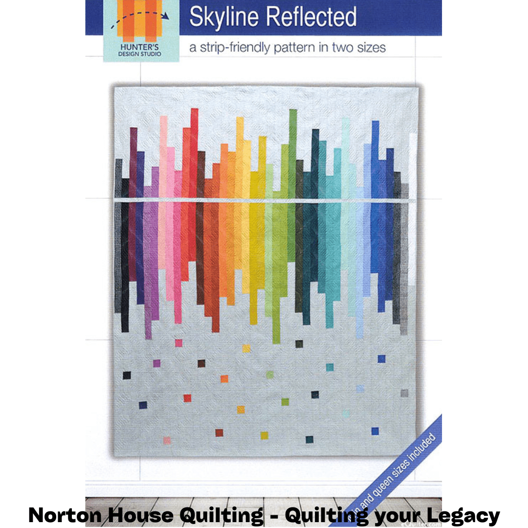 Skyline Reflected Strip Quilt Pattern