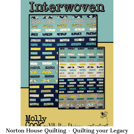 DIGITAL - Interwoven Quilt Pattern - Villa Rosa Designs