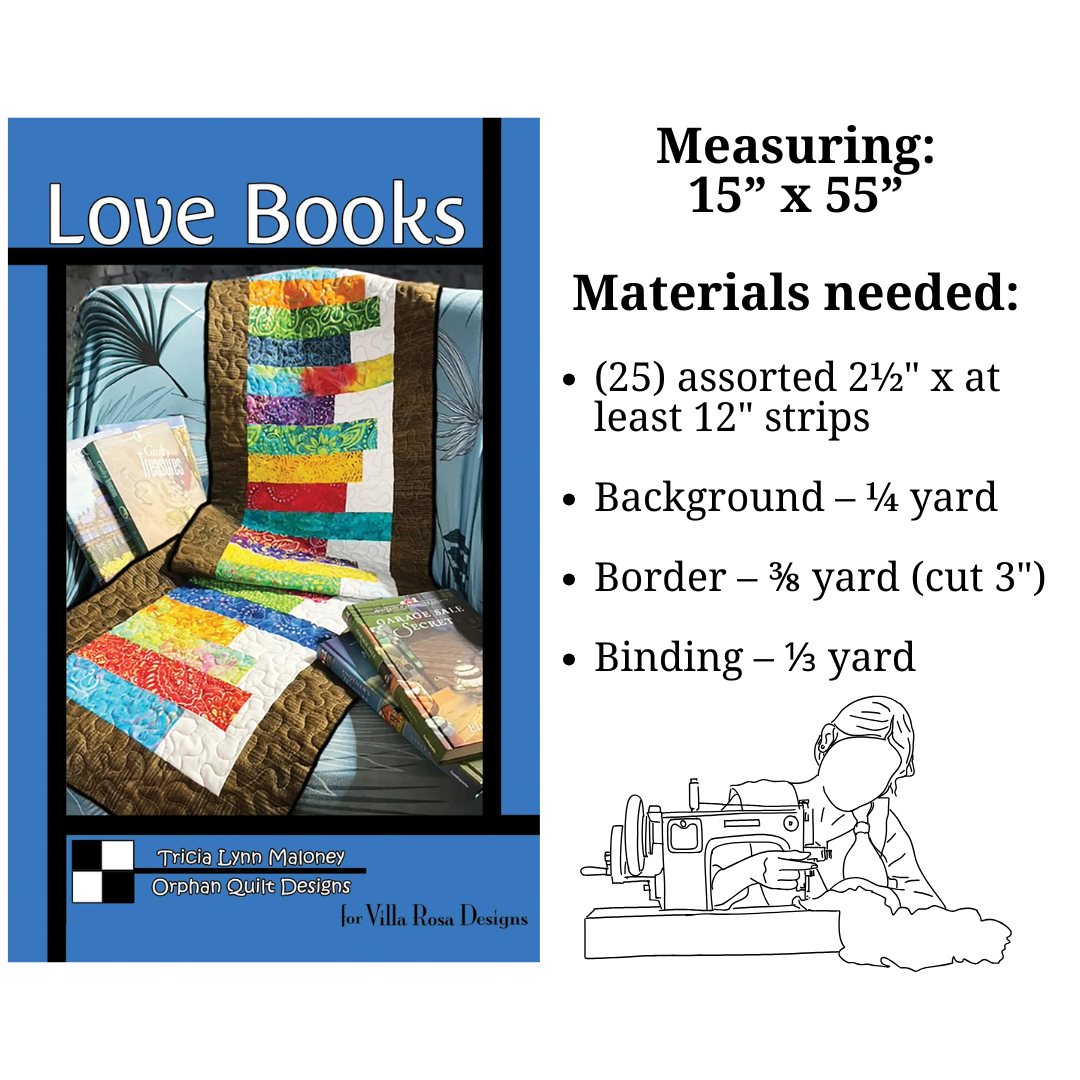 Love Books Table Topper Pattern