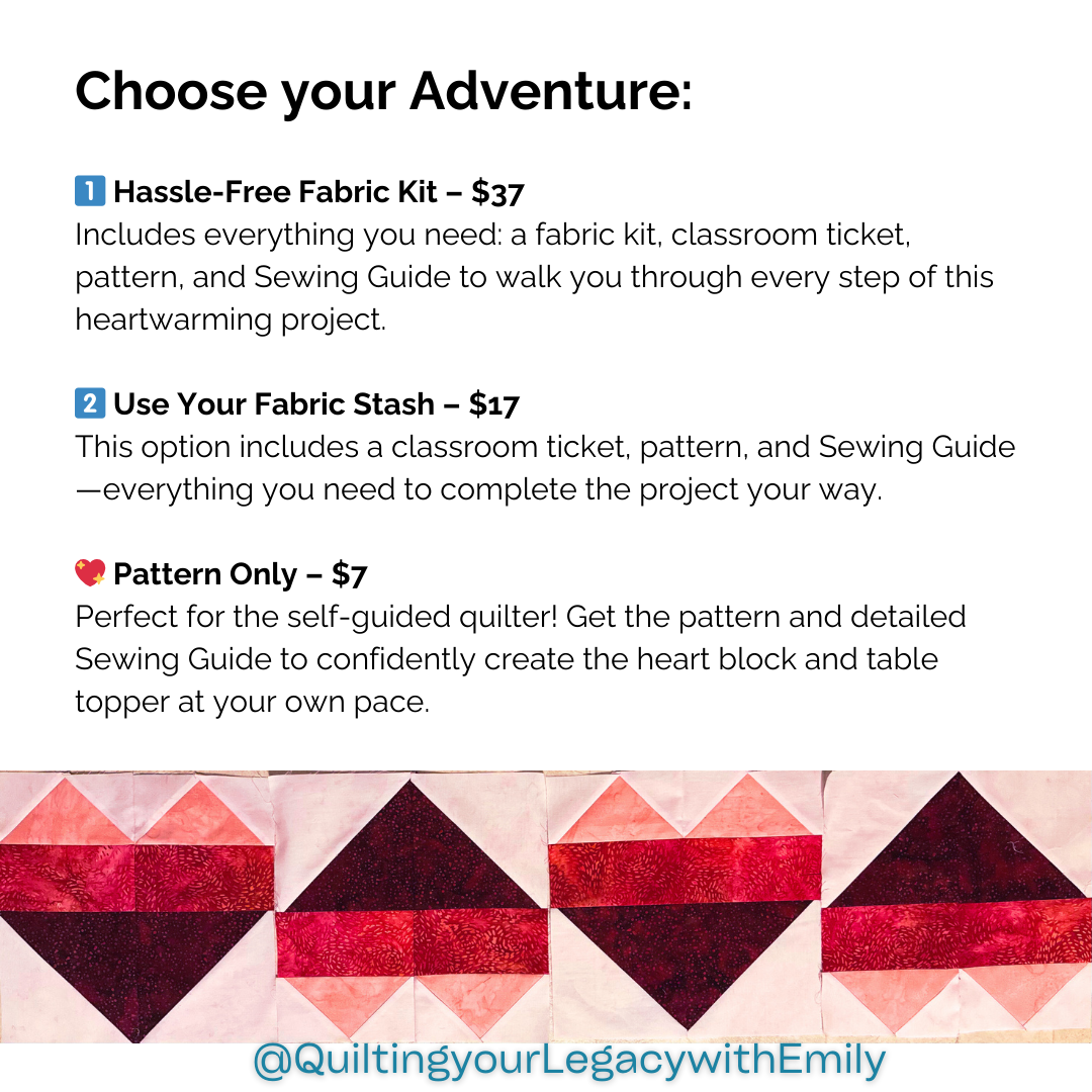 Shades of Love Table Topper - Choose your Adventure