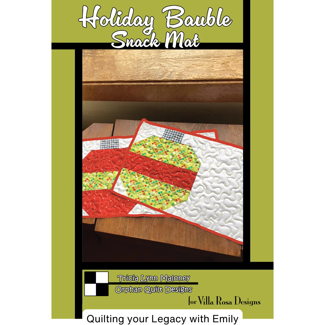 DIGITAL - Holiday Bauble Snack Mat Pattern