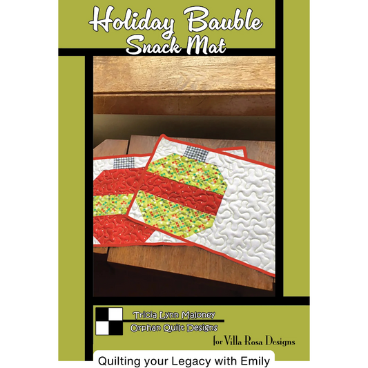 Holiday Bauble Snack Mat Pattern