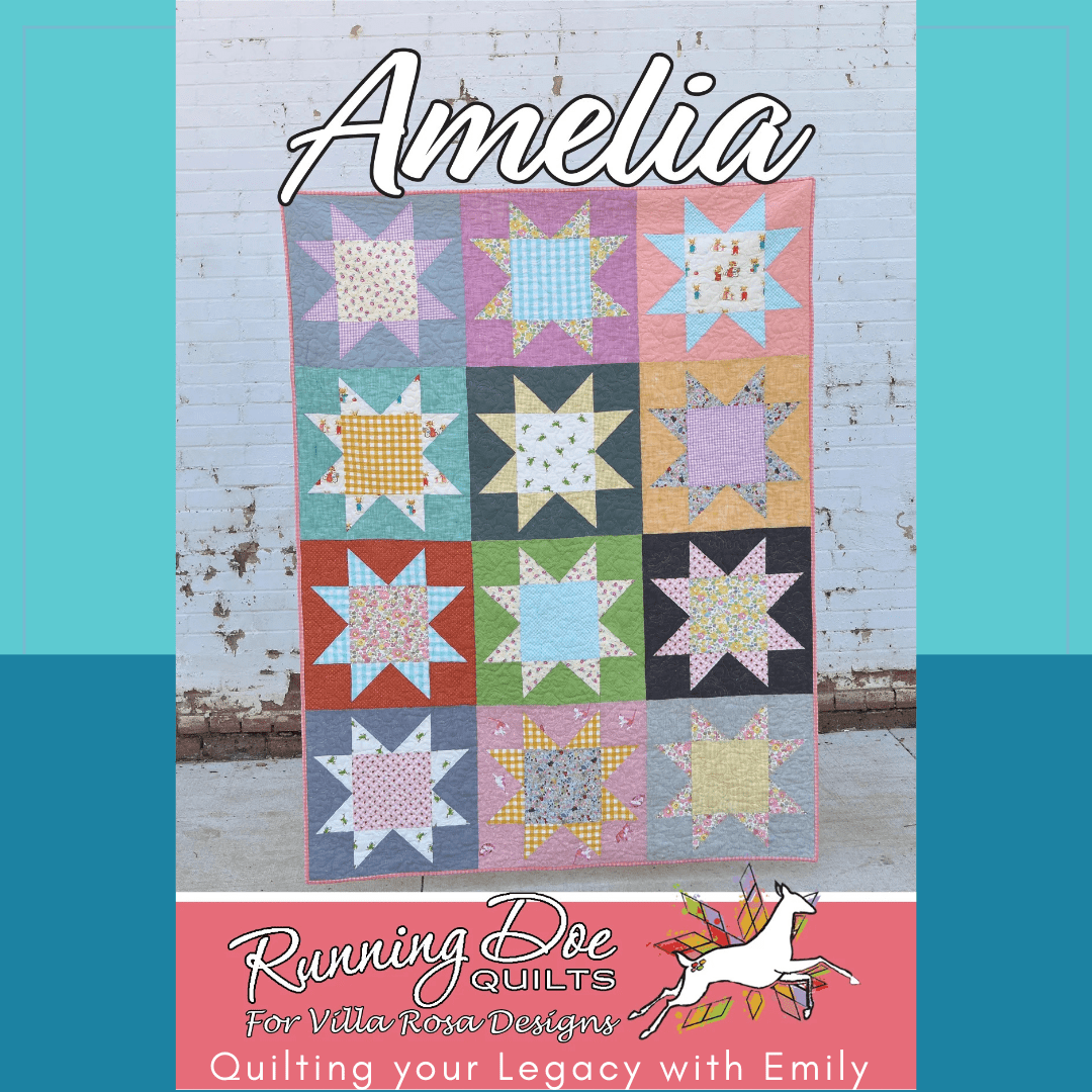 DIGITAL - Amelia Quilt Pattern - Villa Rosa Designs