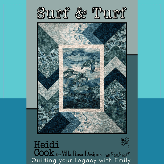 DIGITAL - Surf Turf Quilt Pattern - Villa Rosa Designs