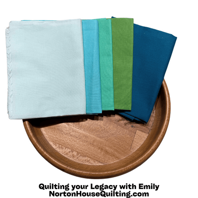 Fat Quarter Bundle - ONLY 2 in Stock - Teal / Greens