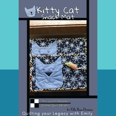 DIGITAL - Kitty Cat Snack Mat - Villa Rosa Designs