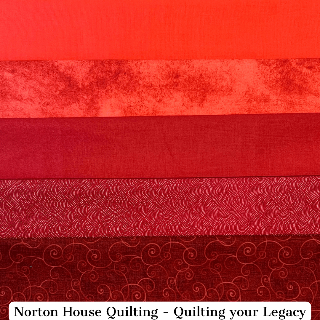 Reds Tonal - 5-Fat Quarter Bundle