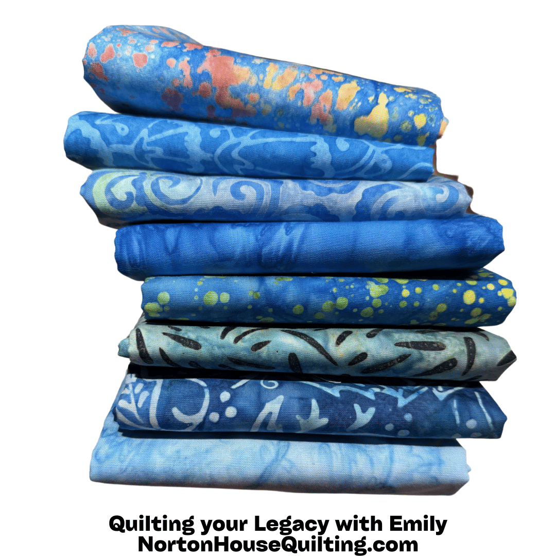 Fat Quarter Bundle - ONLY 4 in Stock - Ocean Blue