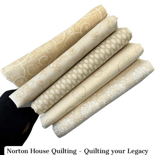 Cream Tonal - 5-Fat Quarter Bundle