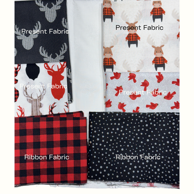 Presents for You (Red & Black) Table Topper - Fabric Kit + Pattern