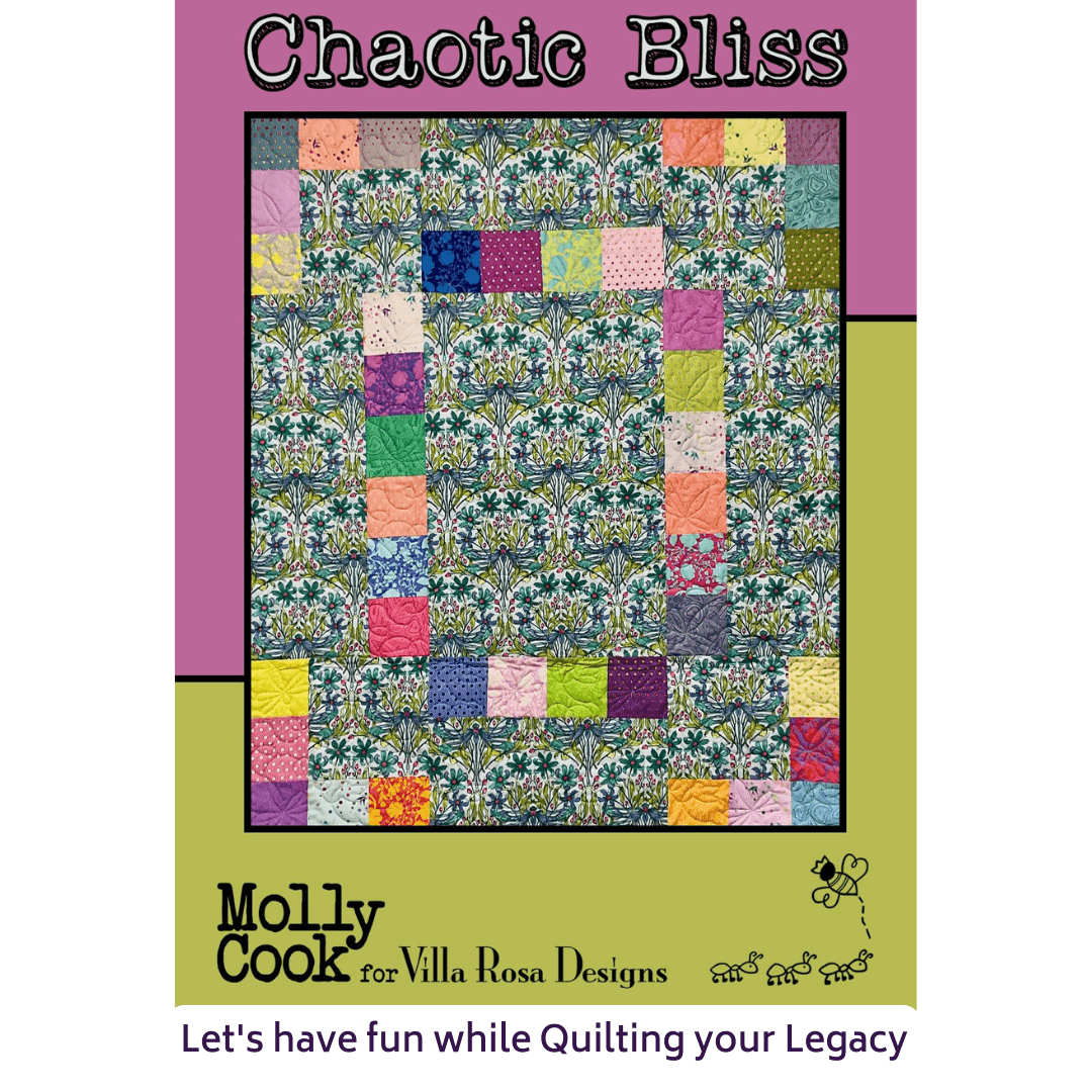 DIGITAL - Chaotic Bliss Quilt Pattern - Villa Rosa Designs