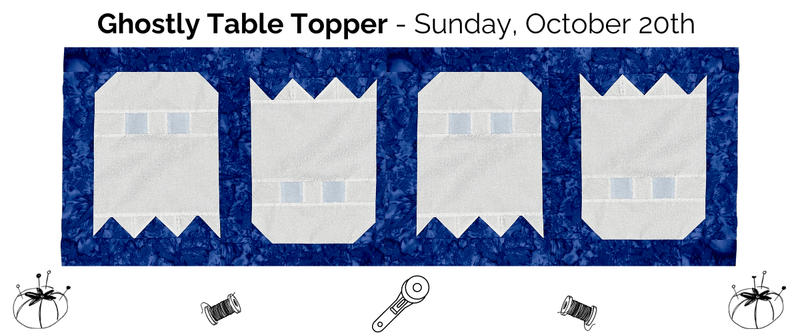 Ghosties Table Topper Sew-Along