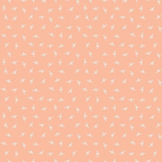 Peach Color Bees - Fabric Sale Blast