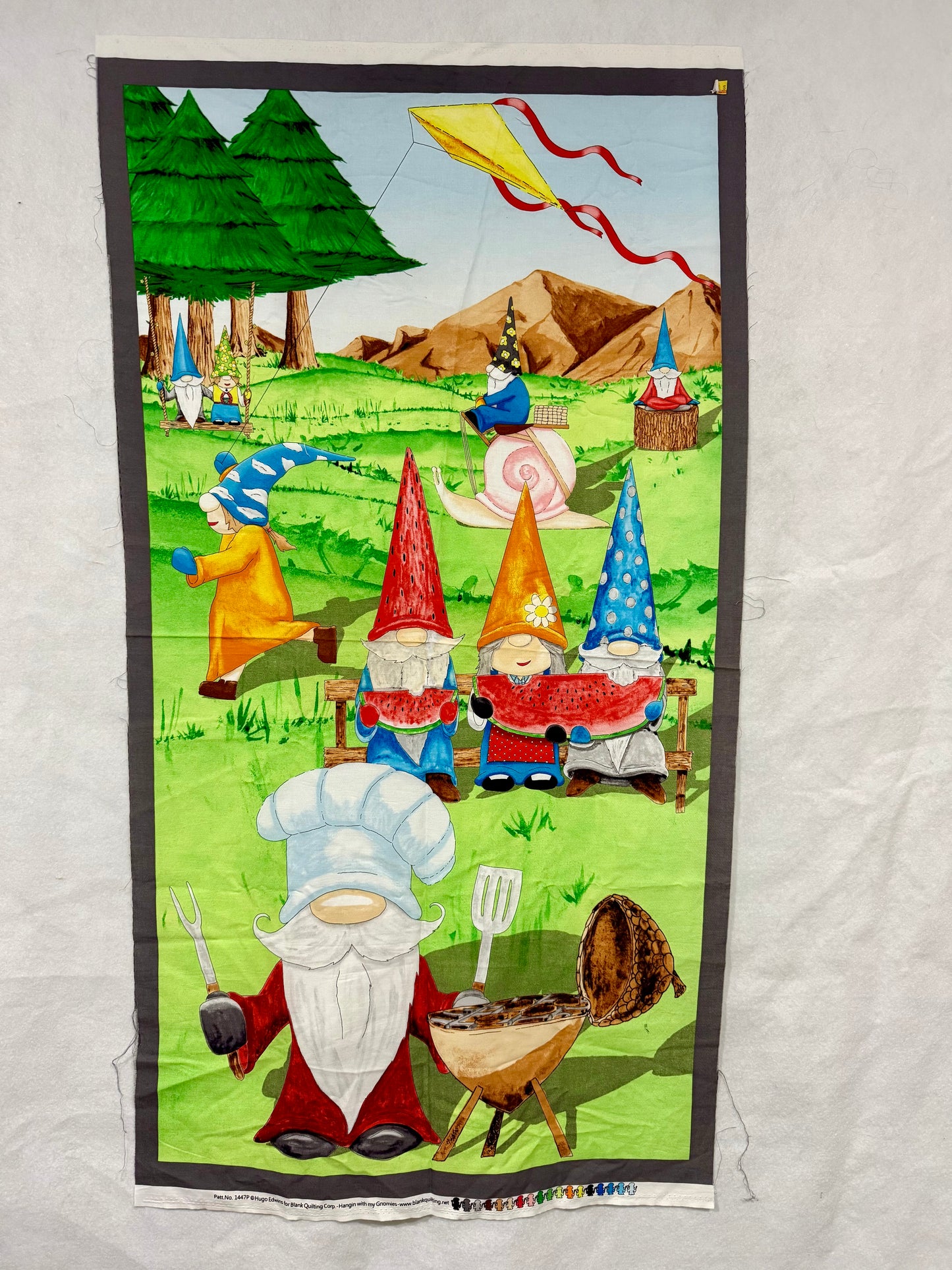 Gnomes Picnic Panel