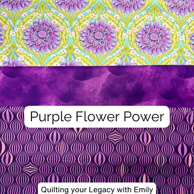 Tula's + Tonal Bundle - Choose your Measurement - Purple Flower Power