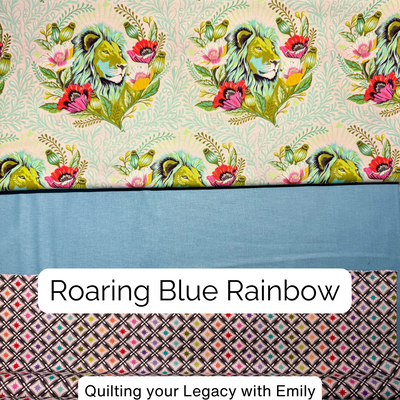 Tula's + Tonal Bundle - Choose your Measurement - Roaring Blue Rainbow