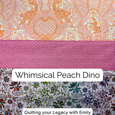 Tula's + Tonal Bundle - Choose your Measurement - Whimsical Peach Dino