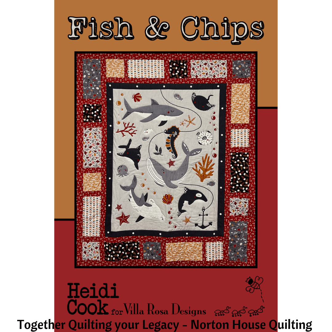 Fish & Chips Quilt Pattern - Villa Rosa Designs