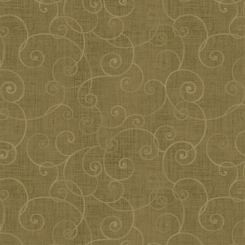 Whimsey Basic Swirls - Henry Glass - 8945-66 - Olive