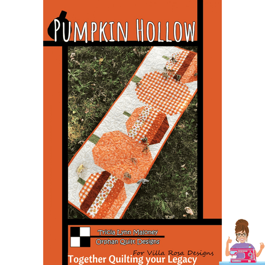 DIGITAL - Pumpkin Hollow Table Topper Pattern - Villa Rosa Designs