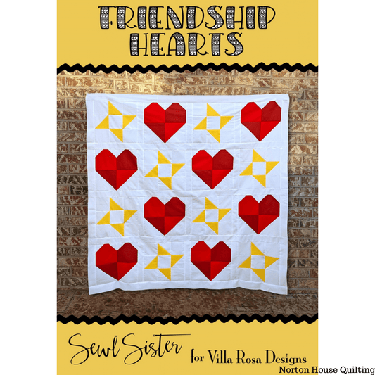 Friendship Hearts Quilt Pattern - Villa Rosa Designs