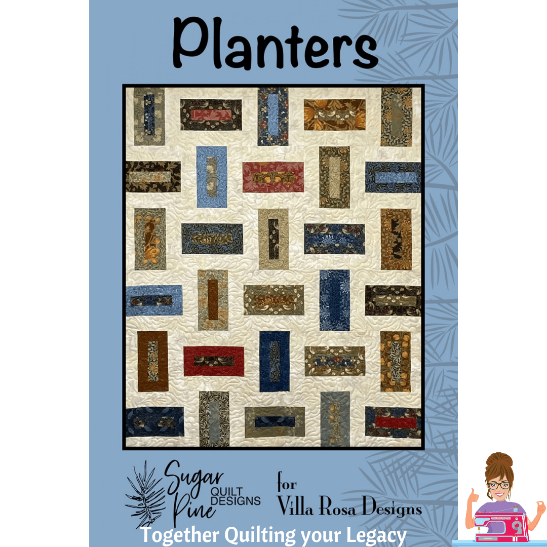 DIGITAL - Planters Quilt Pattern - Villa Rosa Designs