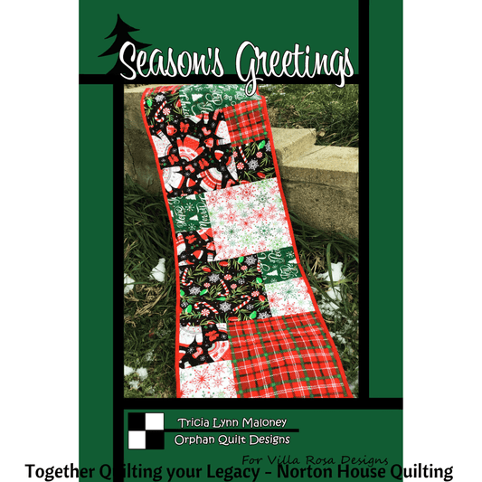 DIGITAL - Season Greetings Table Topper Pattern - Villa Rosa Designs