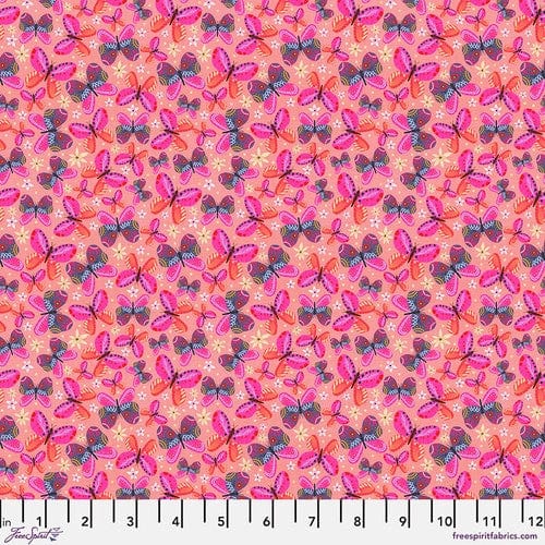 Butterflies on the Lake - Pink || Magic Friends ||  Free Spirit Fabrics