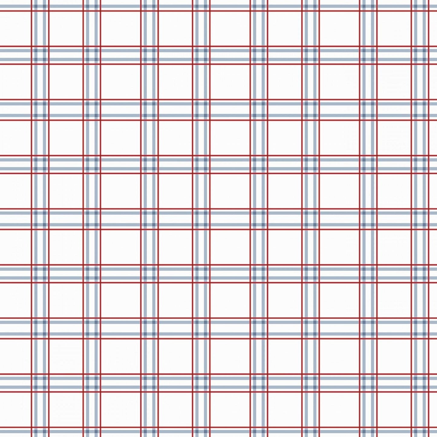 American Dream - Plaid Offwhite - C11935R-OFFWHITE -  Riley Blake - Patriotic Prints - Fabric Sale Blast