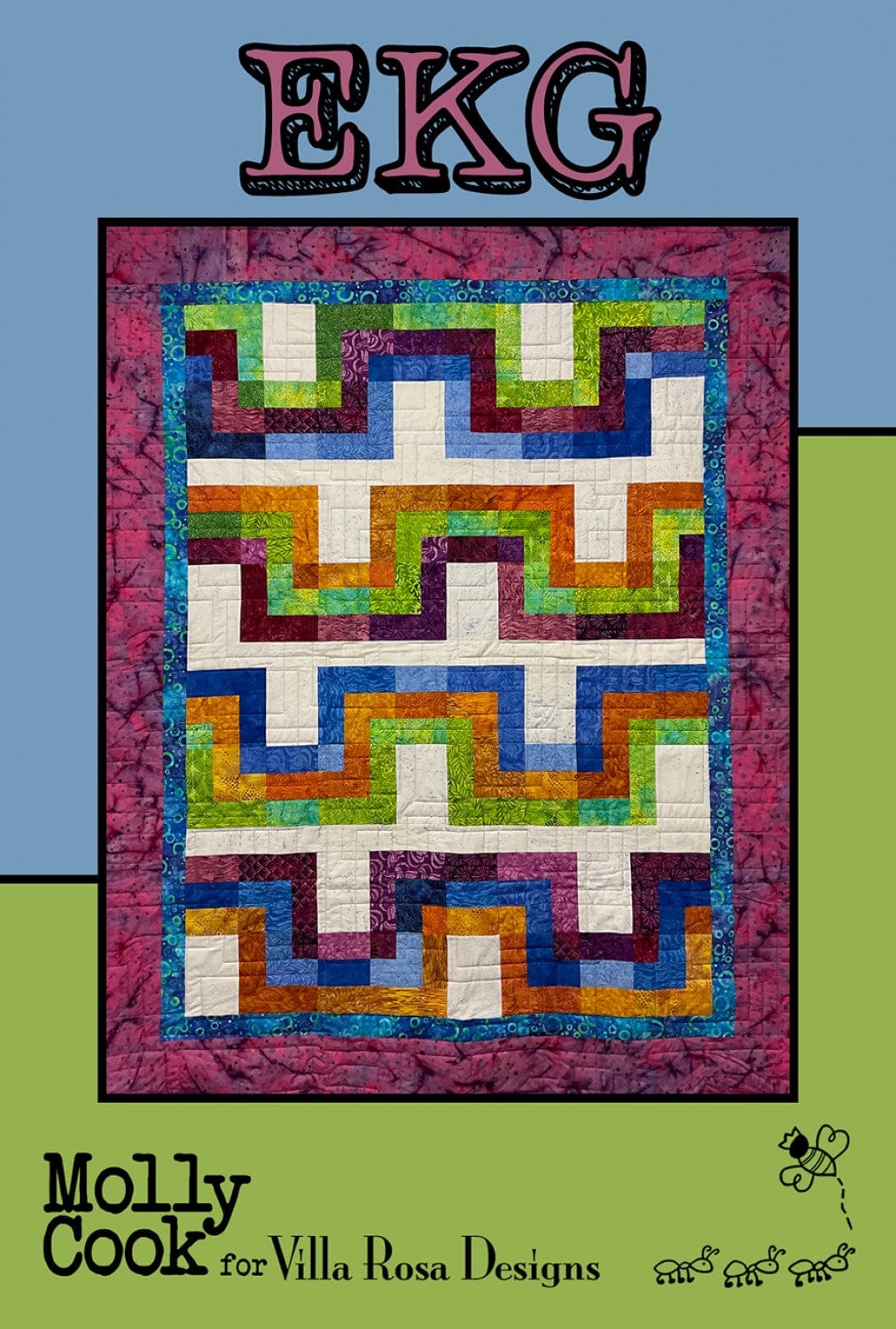 DIGITAL - EKG Quilt - Villa Rosa Designs