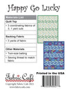 Happy Go Lucky Pattern - 3-yard Quilt - Fabric Cafe